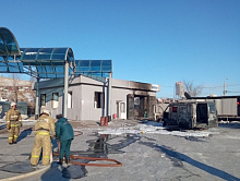 В Улан-Удэ при пожаре на АЗС пострадали 6 человек и сгорела «Газель»