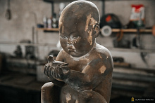 Мэрия Улан-Удэ: Скульптура «Мальчик с птичкой» в исполнении Даши Намдакова почти готова